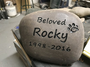 Pet memorial stones Ontario 