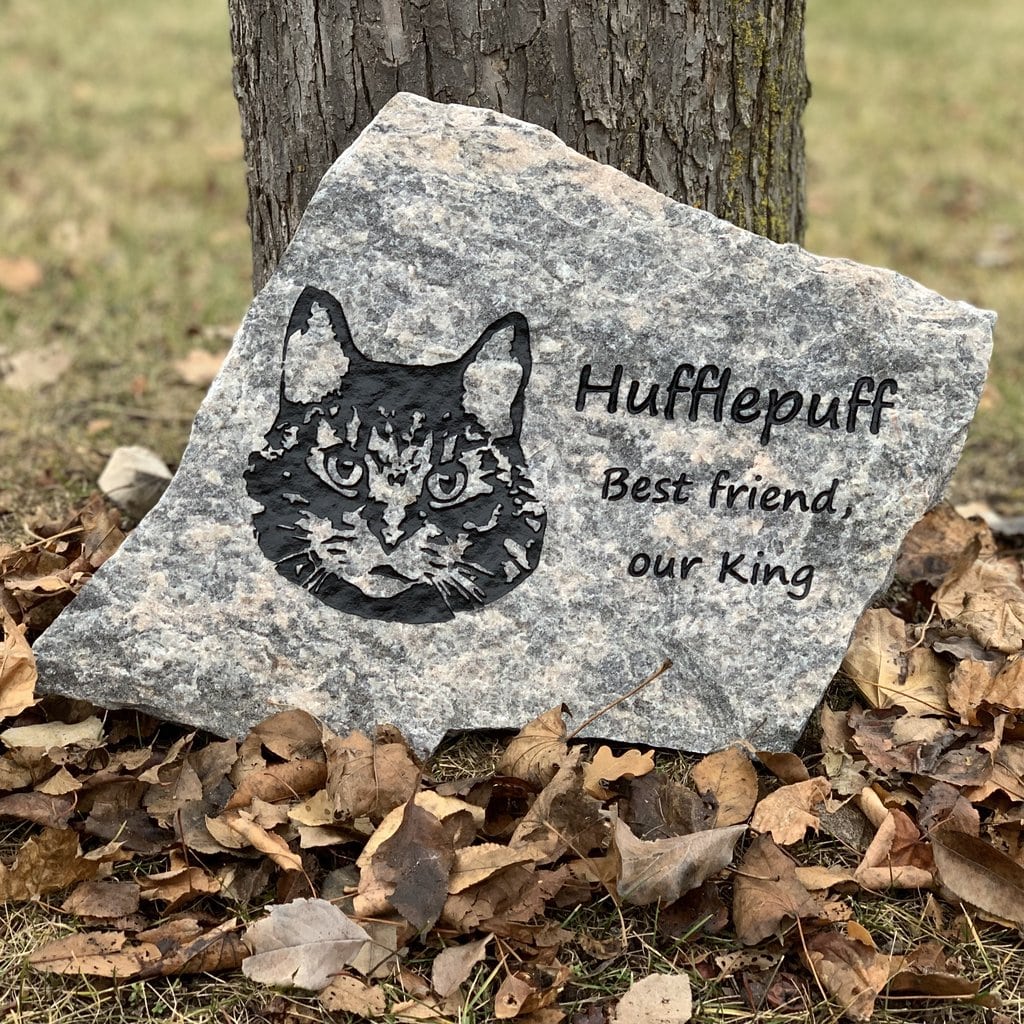 Pet memorial top stones personalized