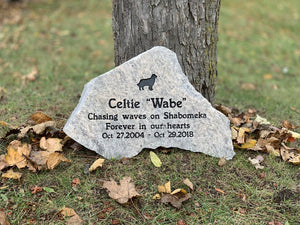 Pet memorial stones 